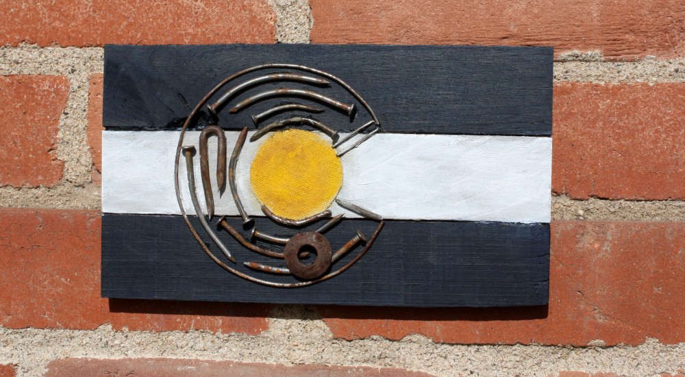 Rustic Colorado Flag - Small